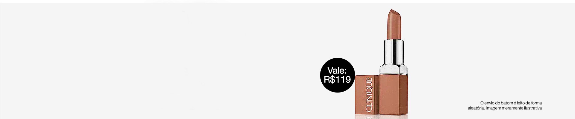Ganhe batom Mais frete grátis nas compras online acima de R$199.