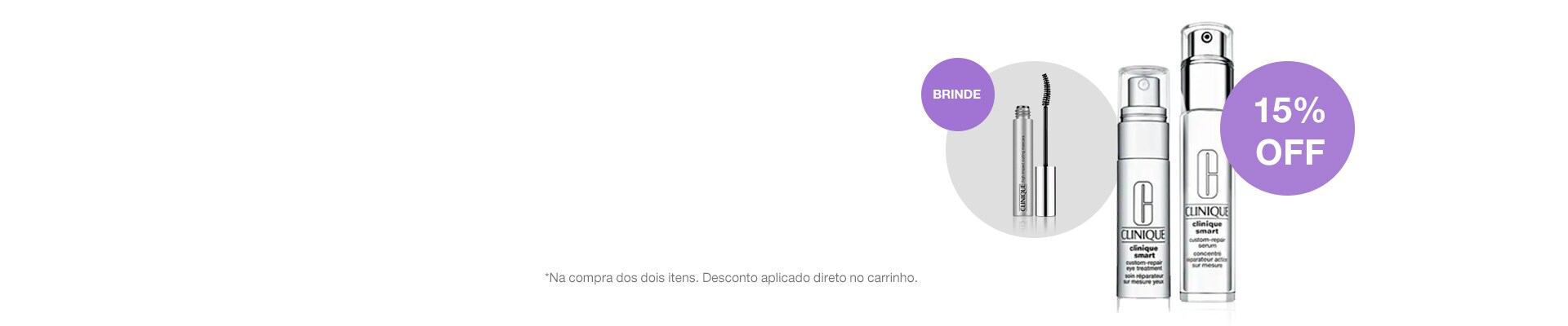 Ganhe Máscara de Cílios Nas compras do combo anti-idade Smart Sérum + Smart Eyes.