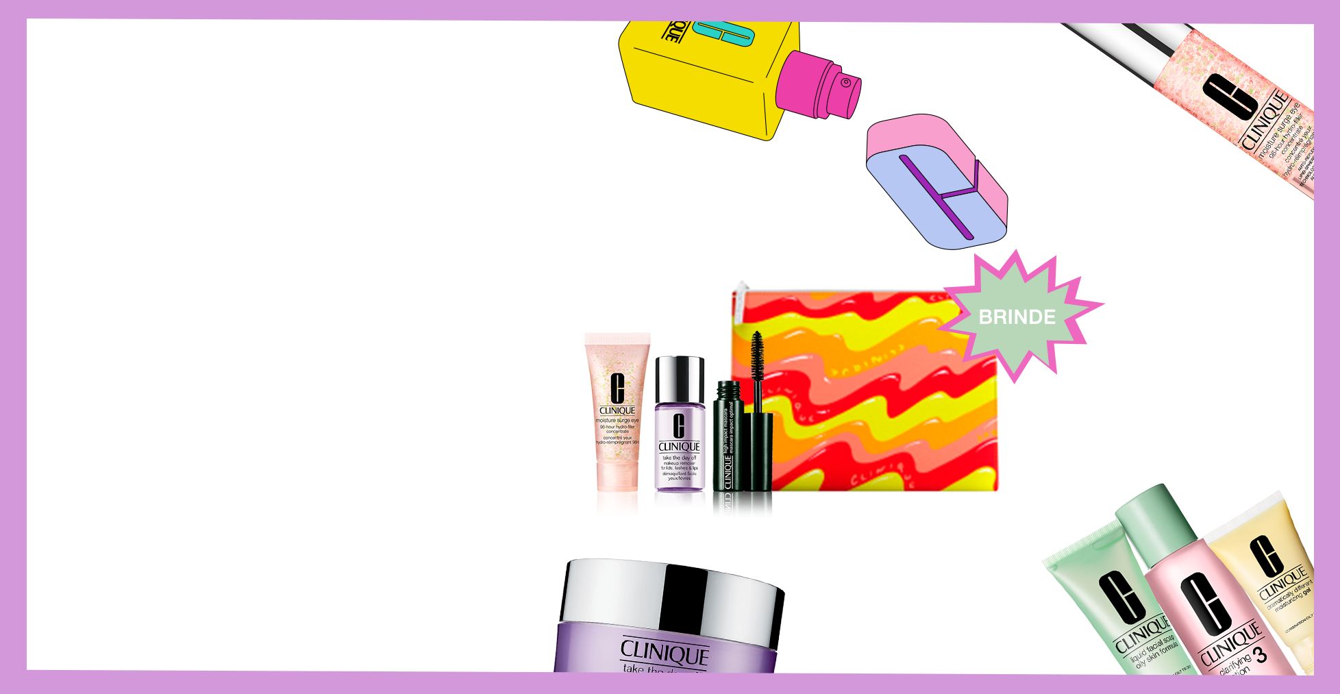Clinique Summer Sale. Até 40% off em selecionados. Ganhe até 4 presentes