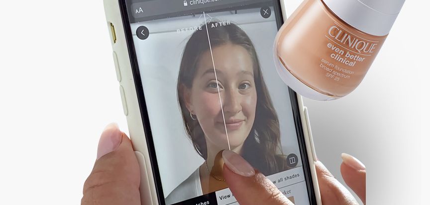 Experimente nossa base #1 - pelo celular! Encontre a sua cor ideal virtualmente e compre sem medo de errar!