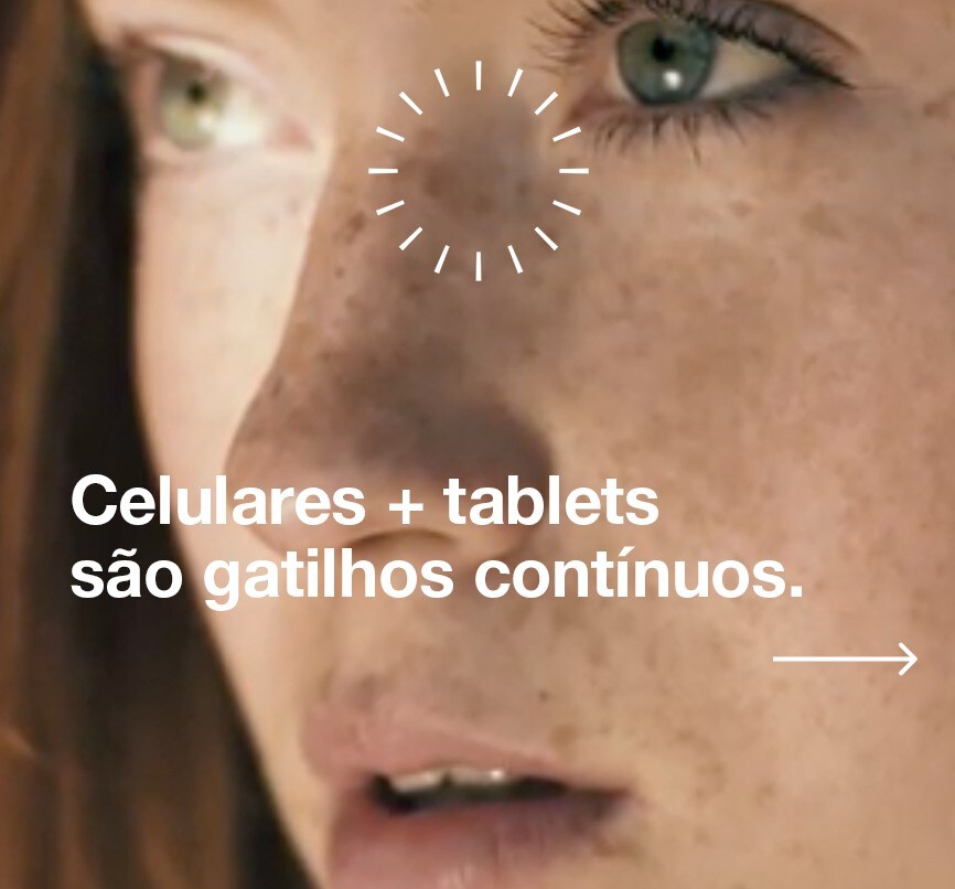 Celulares + tablets são gatilhos contínuos.