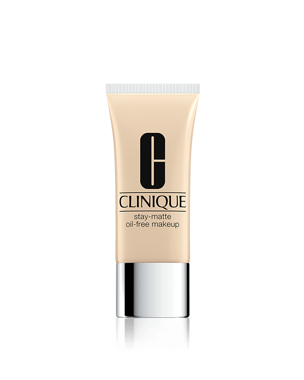 Base Que Controla a Oleosidade Stay-Matte Oil-Free, Controla a oleosidade da pele e se mantém intacta mesmo quando exposta à altas temperaturas e umidade.
