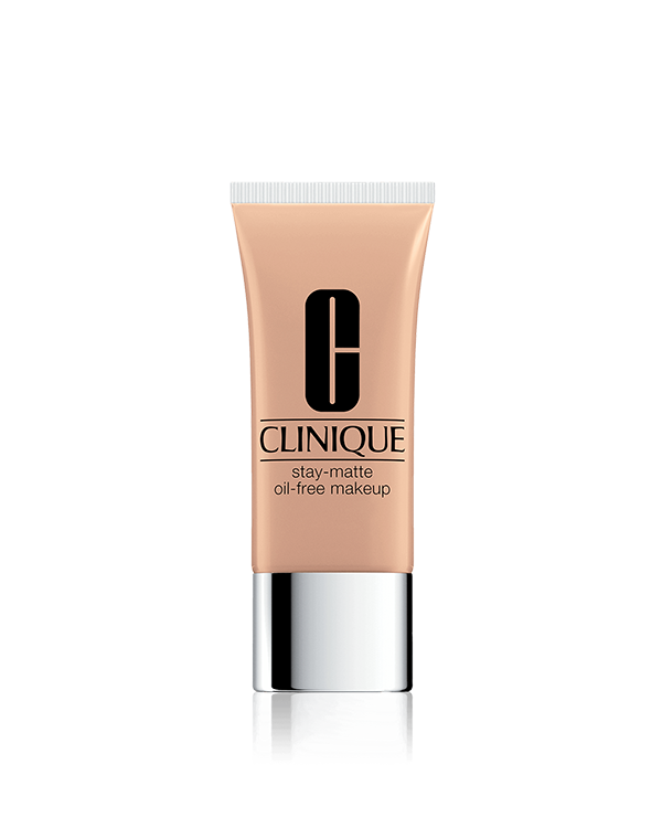Base Que Controla a Oleosidade Stay-Matte Oil-Free, Controla a oleosidade da pele e se mantém intacta mesmo quando exposta à altas temperaturas e umidade.