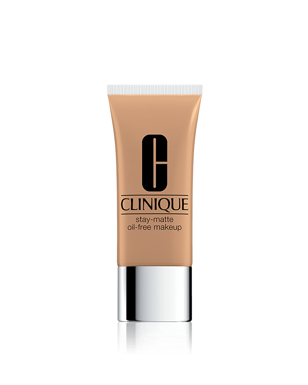 Base Que Controla a Oleosidade Stay-Matte Oil-Free, Controla a oleosidade da pele e se mantém intacta mesmo quando exposta à altas temperaturas e umidade.