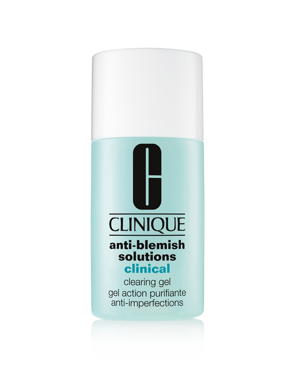 Gel Secativo Anti-Acne Anti-Blemish Solutions™, Gel de tratamento diário que elimina a acne, promove sua cicatrização e previne seu surgimento.