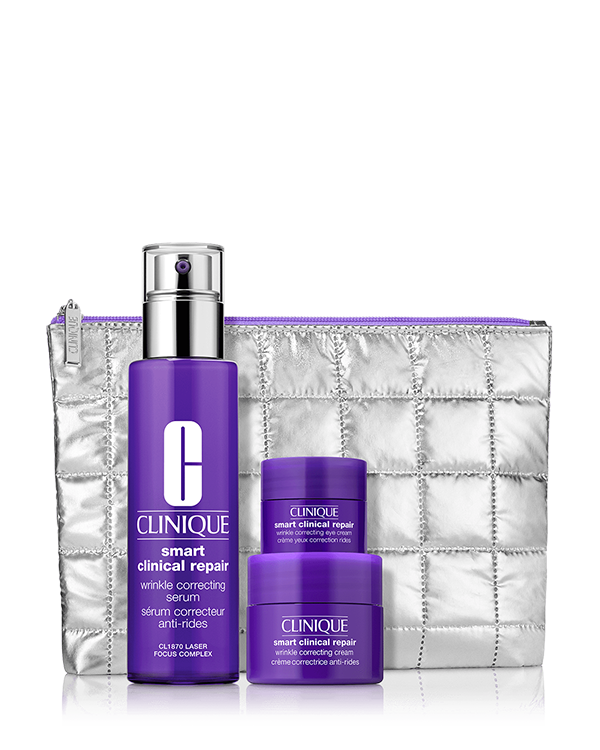 Kit de Natal Antirrugas Smart, Um trio avançado para superar os sinais visíveis de envelhecimento.