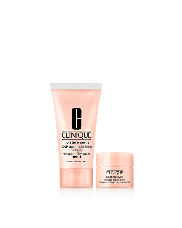 Kit de Natal Hidratação Moisture Surge 30ml, Duo de hidratação para a pele em uma caixa pronta para presente.