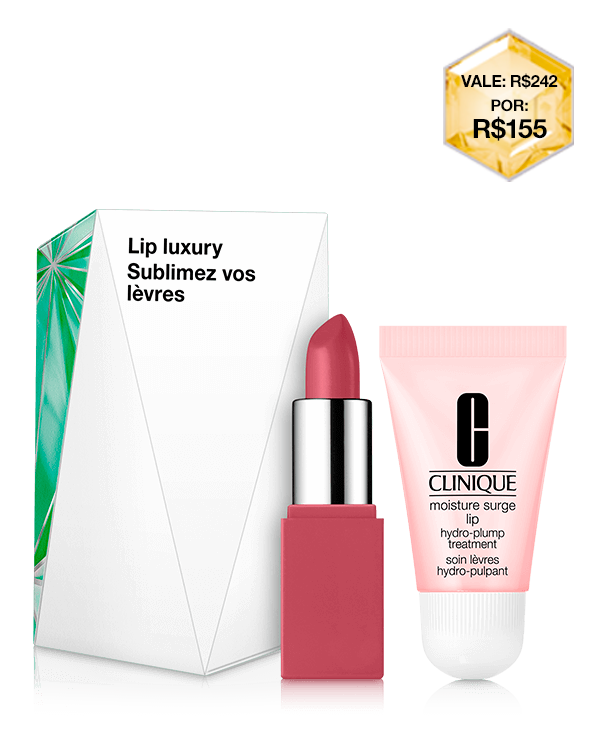 Kit de Natal Lip Luxury Duo, Prepare-se para a festa com este duo para lábios.