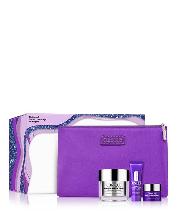 Kit de Natal Anti-Idade Smart FPS, Um trio anti-idade avançado para dar uma aparência mas jovem à pele.
