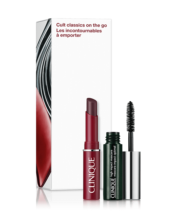 Kit de Natal Mini Batom Black Honey e Mini High Impact™, Um duo de lábios e cílios pra levar a qualquer lugar.