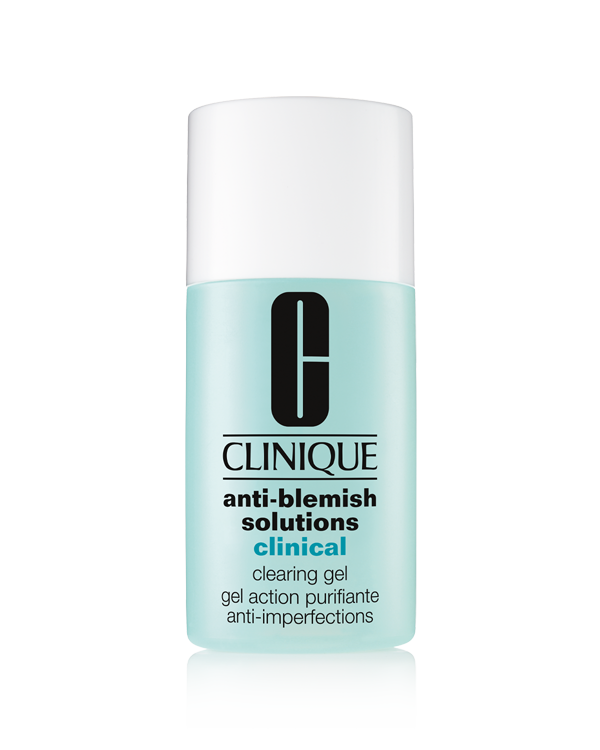 Gel Secativo Anti-Acne Anti-Blemish Solutions™, Gel de tratamento diário que elimina a acne, promove sua cicatrização e previne seu surgimento.