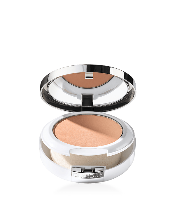 Base + Corretivo em Pó Beyond Perfecting™, Um pó 2 em 1: base + corretivo. Possui alta cobertura e uniformiza a pele com leveza, deixando a pele com aparência perfeita.